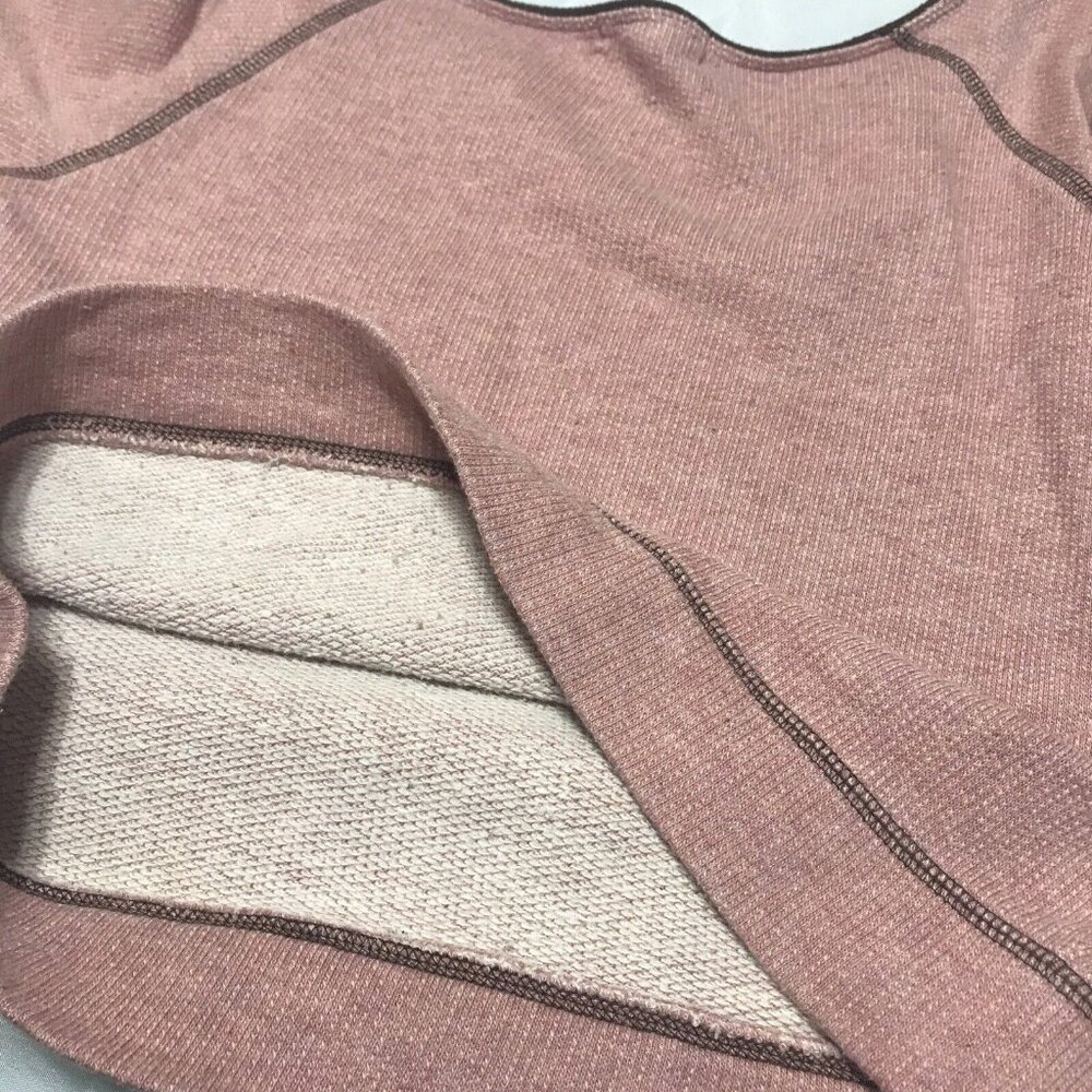 Be Right Back Junior  Medium Women’s Dusty Pink Crop Sweatshirt 07 Graphics - Picture 9 of 12
